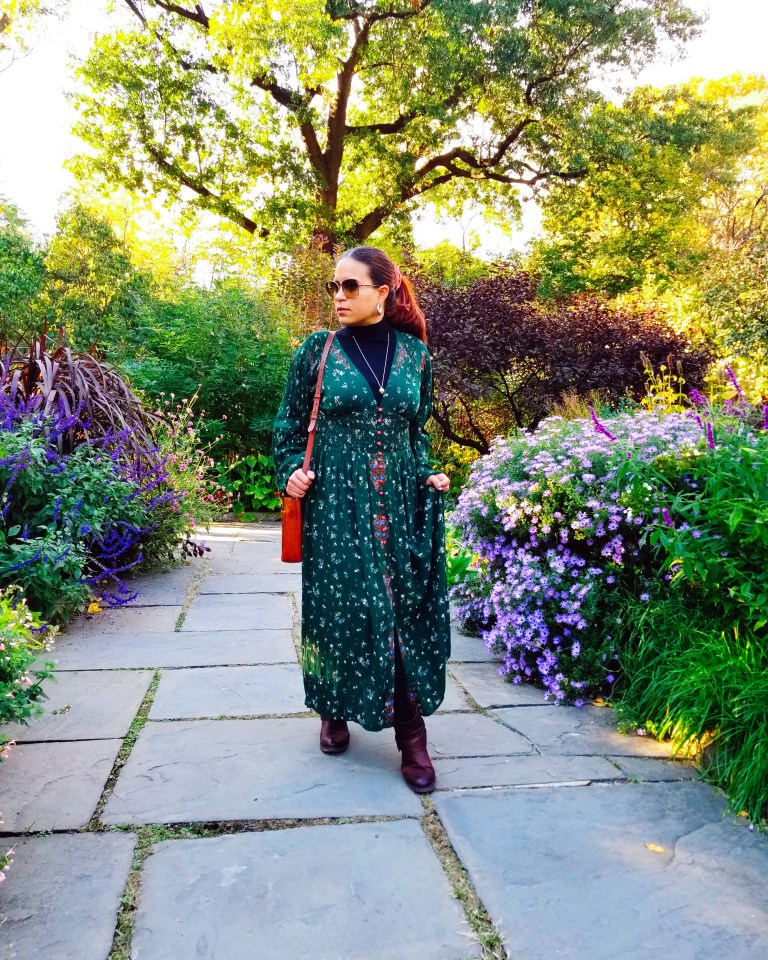 A Savage Heart in the Wildflowers Embroidered Maxi Dress